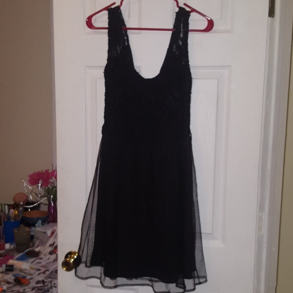 Black lace and tulle Dress (S)